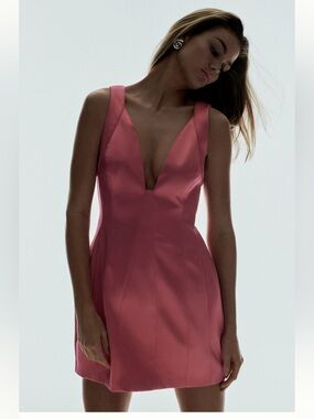 Anthropologie Mini V-Neck Dress